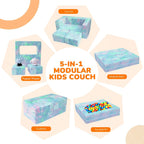 Kids Sofa Bed Toddler Armchair Couch Glow Stars