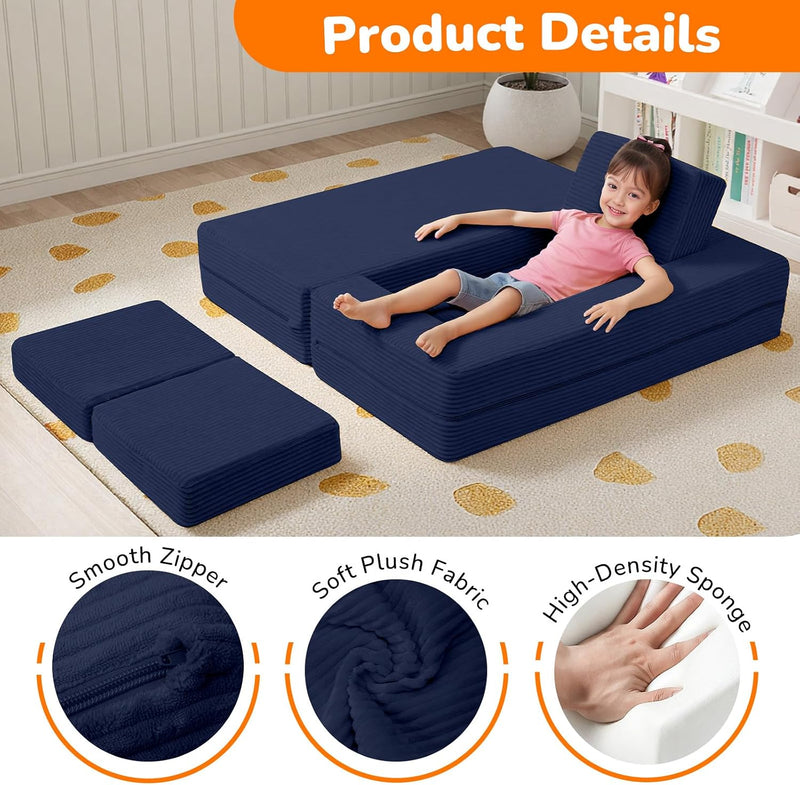 Kids Sofa Bed Toddler Armchair Couch Glow Stars