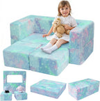 Kids Sofa Bed Toddler Armchair Couch Glow Stars