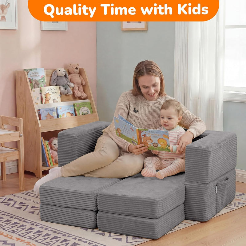 Kids Sofa Bed Toddler Armchair Couch Glow Stars