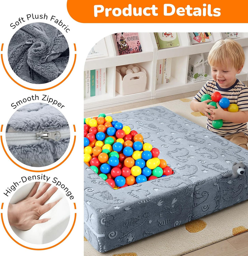 Kids Sofa Bed Toddler Armchair Couch Glow Stars