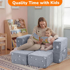 Kids Sofa Bed Toddler Armchair Couch Glow Stars