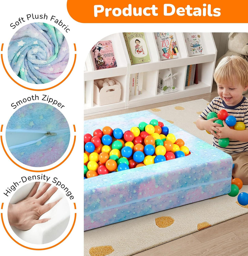 Kids Sofa Bed Toddler Armchair Couch Glow Stars
