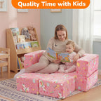 Kids Sofa Bed Toddler Armchair Couch Glow Stars
