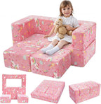 Kids Sofa Bed Toddler Armchair Couch Glow Stars