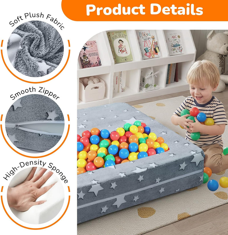 Kids Sofa Bed Toddler Armchair Couch Glow Stars