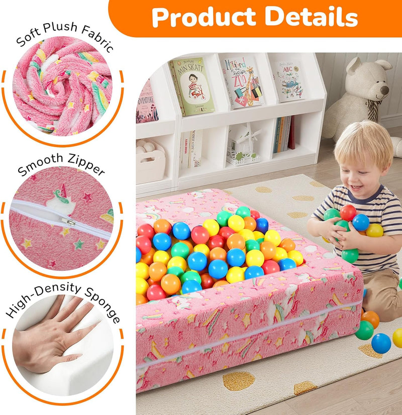 Kids Sofa Bed Toddler Armchair Couch Glow Stars