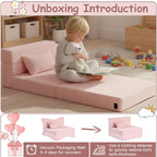 Kids Sofa Bed Toddler Floor Mattress Glow