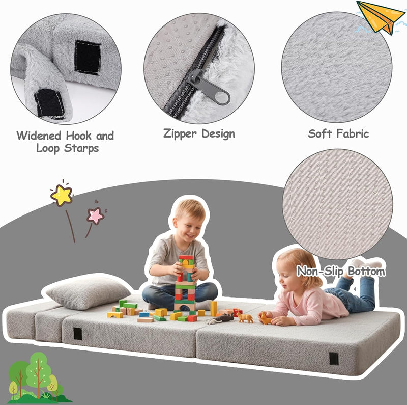 Kids Sofa Bed Toddler Floor Mattress Glow