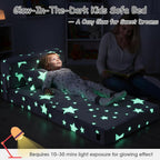 Kids Sofa Bed Toddler Floor Mattress Glow