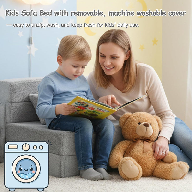 Kids Sofa Bed Toddler Floor Mattress Glow