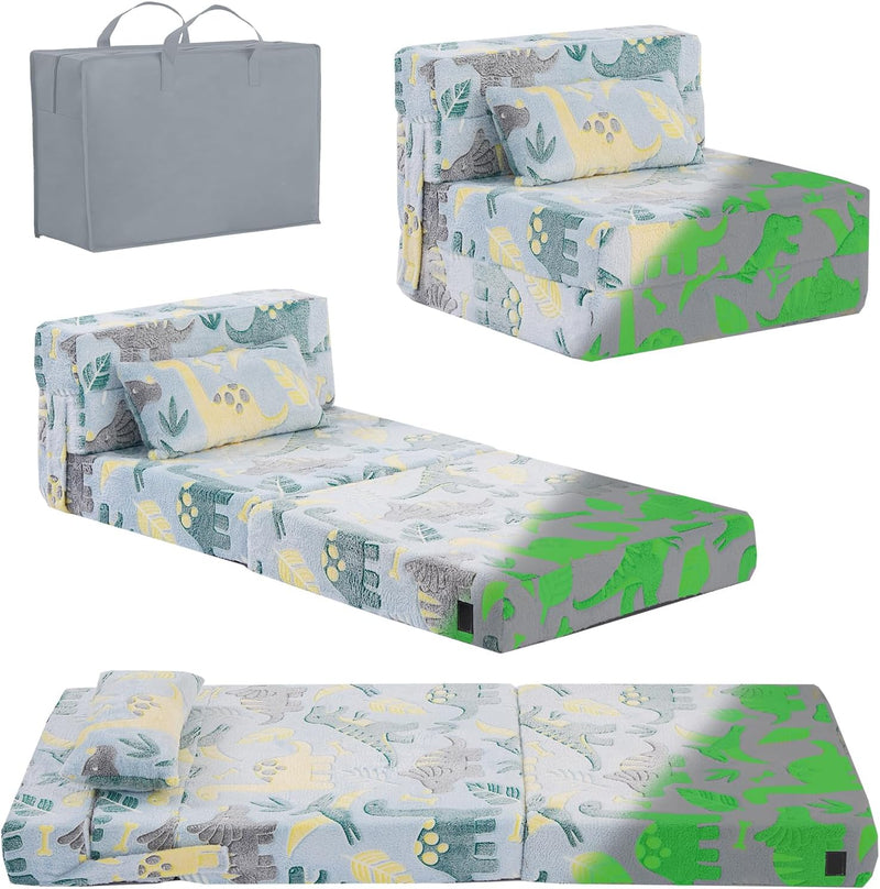 Kids Sofa Bed Toddler Floor Mattress Glow