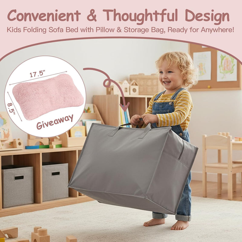 Kids Sofa Bed Toddler Floor Mattress Glow