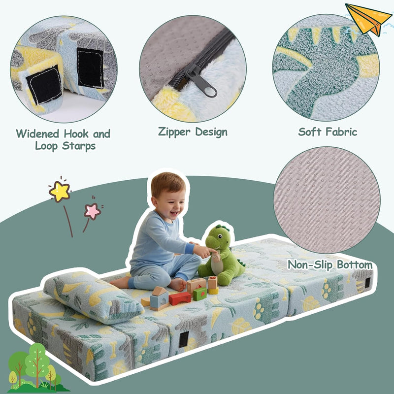 Kids Sofa Bed Toddler Floor Mattress Glow