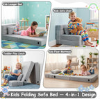 Kids Sofa Bed Toddler Floor Mattress Glow