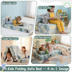 Kids Sofa Bed Toddler Floor Mattress Glow