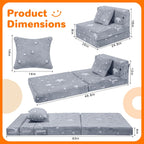 Kids Sofa Bed Toddler Folding Floor Mattress Glow