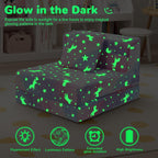 Kids Sofa Bed Toddler Folding Floor Mattress Glow