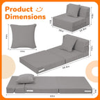 Kids Sofa Bed Toddler Folding Floor Mattress Glow