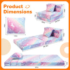 Kids Sofa Bed Toddler Folding Futon Chair