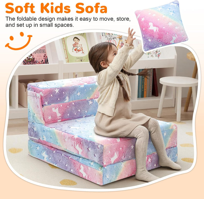 Kids Sofa Bed Toddler Folding Futon Chair