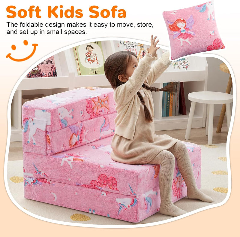 Kids Sofa Bed Toddler Folding Futon Chair