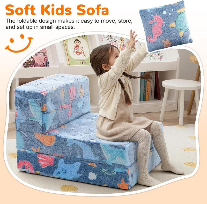 Kids Sofa Bed Toddler Folding Futon Chair