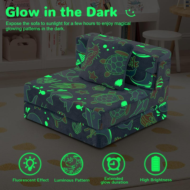 Kids Sofa Bed Toddler Folding Futon Chair