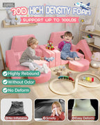 Kids Sofa Play Couch: Bed 15pcs Diy Nugget