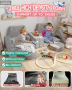 Kids Sofa Play Couch: Bed 15pcs Diy Nugget