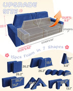 Kids Sofa Play Couch: Bed 15pcs Diy Nugget