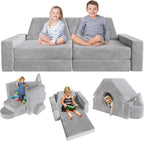 Kids Sofa Play Couch: Bed 15pcs Diy Nugget