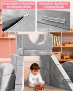 Kids Sofa Play Couch: Bed 15pcs Diy Nugget