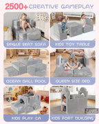 Kids Sofa Play Couch: Bed 15pcs Diy Nugget