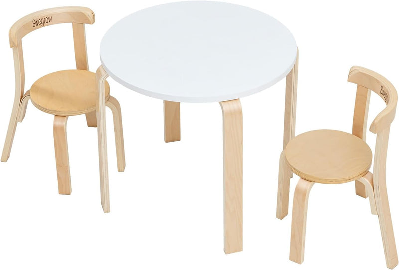 Kids Table and 4 Chairs Set Wooden
