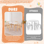 Kids Table and 4 Chairs Set Wooden