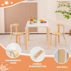 Kids Table and 4 Chairs Set Wooden