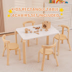 Kids Table and 4 Chairs Set Wooden