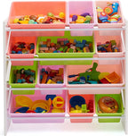 Kids’ Toy 4 Shelf Storage Organiser with 12