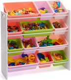 Kids’ Toy 4 Shelf Storage Organiser with 12