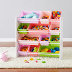 Kids’ Toy 4 Shelf Storage Organiser with 12