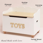 Kids Toy Box for Toys Wooden Storage