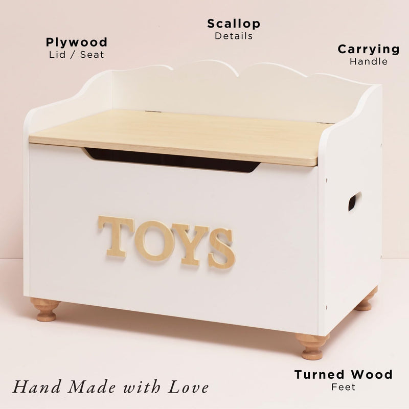 Kids Toy Box for Toys Wooden Storage