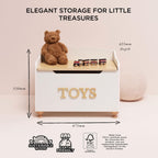 Kids Toy Box for Toys Wooden Storage