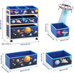 Kids Toy Storage Rack with Wheels Large Unit
