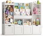 Kids Toy Storage Unit 4 in 1 Bookshelf