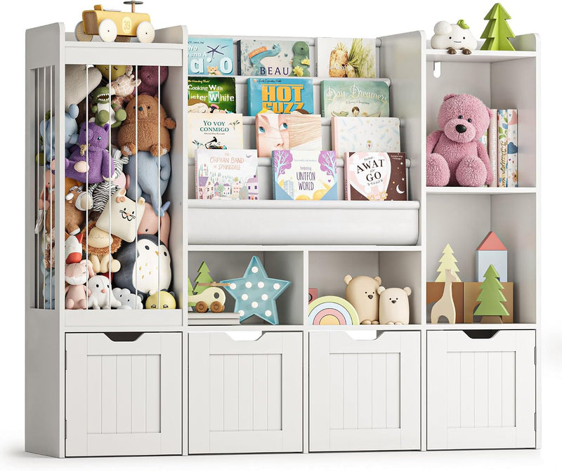 Kids Toy Storage Unit 4 in 1 Bookshelf