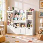 Kids Toy Storage Unit 4 in 1 Bookshelf