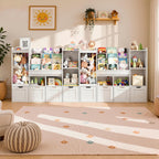 Kids Toy Storage Unit 4 in 1 Bookshelf