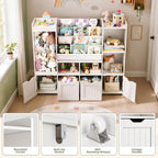 Kids Toy Storage Unit 4 in 1 Bookshelf